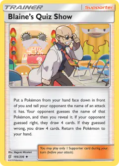 Blaine's Quiz Show Uncommon card from Unified Minds
