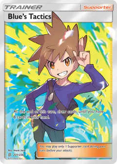 Blue's Tactics Rare Ultra card from Unified Minds
