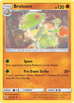 Breloom Uncommon card from Unified Minds