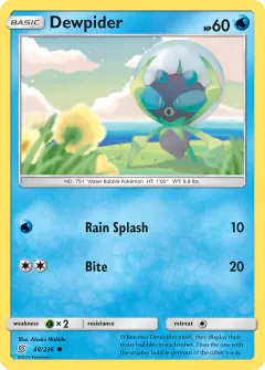 Dewpider Common card from Unified Minds