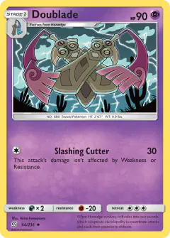 Doublade Uncommon card from Unified Minds
