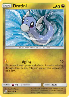 Dratini Common card from Unified Minds