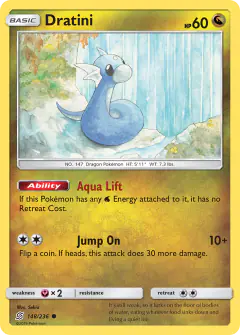 Dratini Common card from Unified Minds