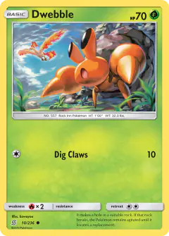 Dwebble Common card from Unified Minds