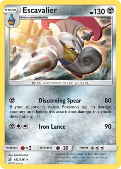 Escavalier Rare card from Unified Minds