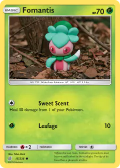 Fomantis Common card from Unified Minds