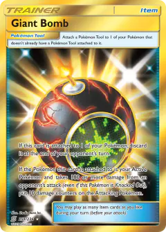 Giant Bomb Rare Secret card from Unified Minds