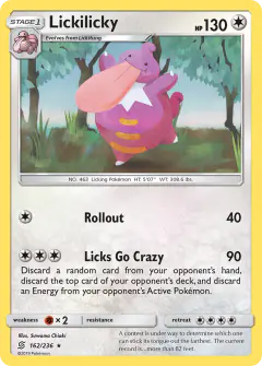 Lickilicky Rare card from Unified Minds