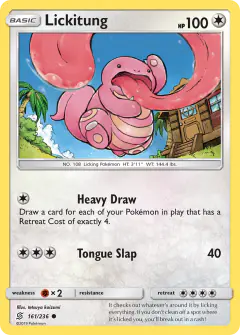 Lickitung Common card from Unified Minds