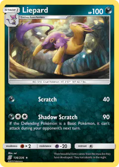 Liepard Rare card from Unified Minds