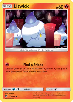 Litwick Common card from Unified Minds