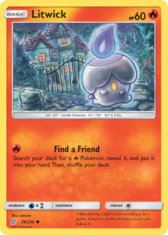 Litwick Common card from Unified Minds
