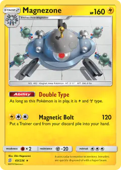 Magnezone Rare Holo card from Unified Minds