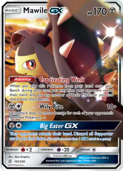 Mawile-GX Rare Holo GX card from Unified Minds