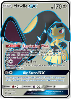 Mawile-GX Rare Ultra card from Unified Minds