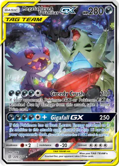 Mega Sableye & Tyranitar-GX Rare Ultra card from Unified Minds
