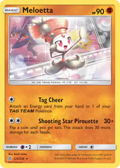 Meloetta Rare card from Unified Minds