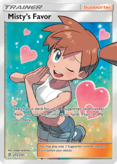 Misty's Favor Rare Ultra card from Unified Minds