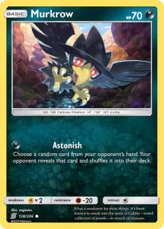 Murkrow Common card from Unified Minds