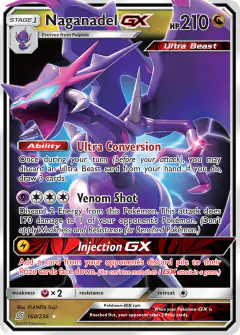 Naganadel-GX Rare Holo GX card from Unified Minds
