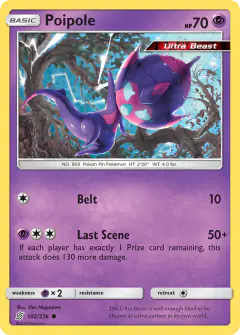 Poipole Common card from Unified Minds