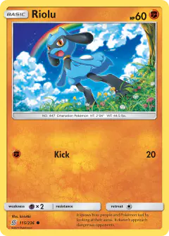 Riolu Common card from Unified Minds