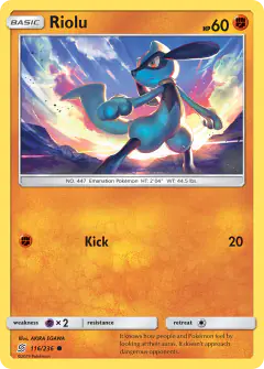 Riolu Common card from Unified Minds