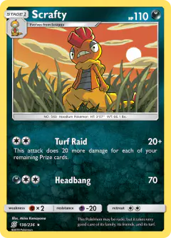 Scrafty Rare card from Unified Minds