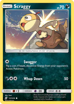 Scraggy Common card from Unified Minds