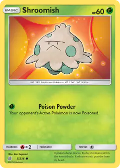 Shroomish Common card from Unified Minds