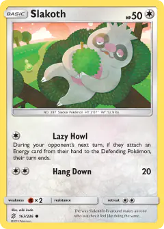 Slakoth Common card from Unified Minds