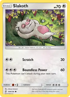 Slakoth Common card from Unified Minds