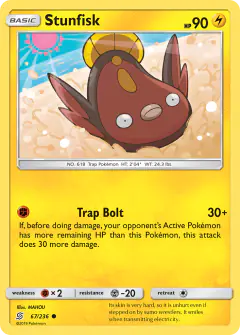 Stunfisk Common card from Unified Minds