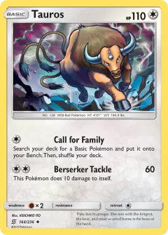 Tauros Uncommon card from Unified Minds