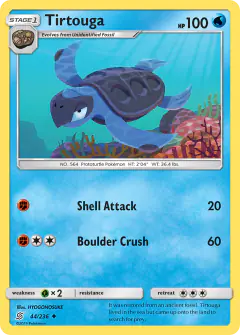 Tirtouga Uncommon card from Unified Minds