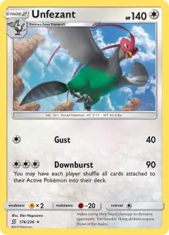 Unfezant Rare card from Unified Minds