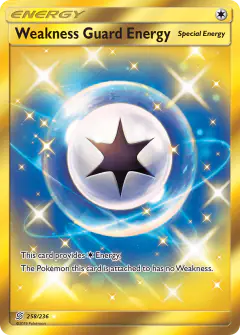 Weakness Guard Energy Rare Secret card from Unified Minds
