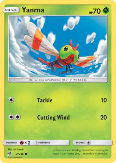 Yanma Common card from Unified Minds