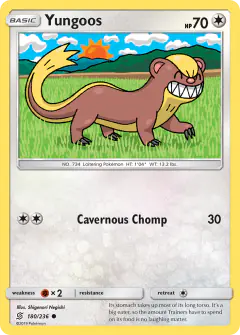 Yungoos Common card from Unified Minds