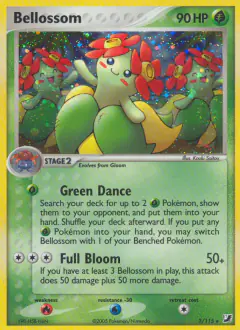 Bellossom Rare Holo card from Unseen Forces