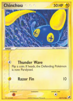 Chinchou Common card from Unseen Forces