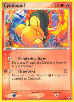 Cyndaquil Common card from Unseen Forces