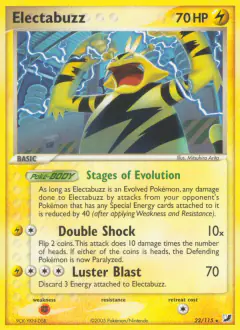 Electabuzz Rare card from Unseen Forces