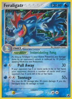 Feraligatr Rare Holo card from Unseen Forces