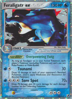 Feraligatr ex Rare Holo EX card from Unseen Forces