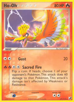 Ho-Oh Rare card from Unseen Forces