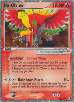 Ho-Oh ex Rare Holo EX card from Unseen Forces