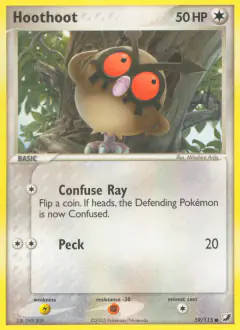 Hoothoot Common card from Unseen Forces
