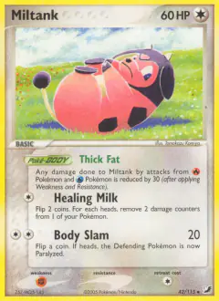 Miltank Uncommon card from Unseen Forces