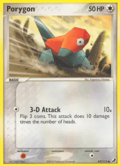 Porygon Common card from Unseen Forces